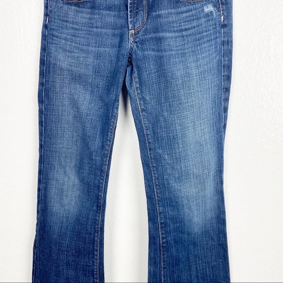 PAIGE Hollywood Hills Distressed Mid Rise Jeans, Size 25 - Picture 13 of 16